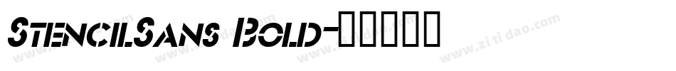 StencilSans Bold字体转换